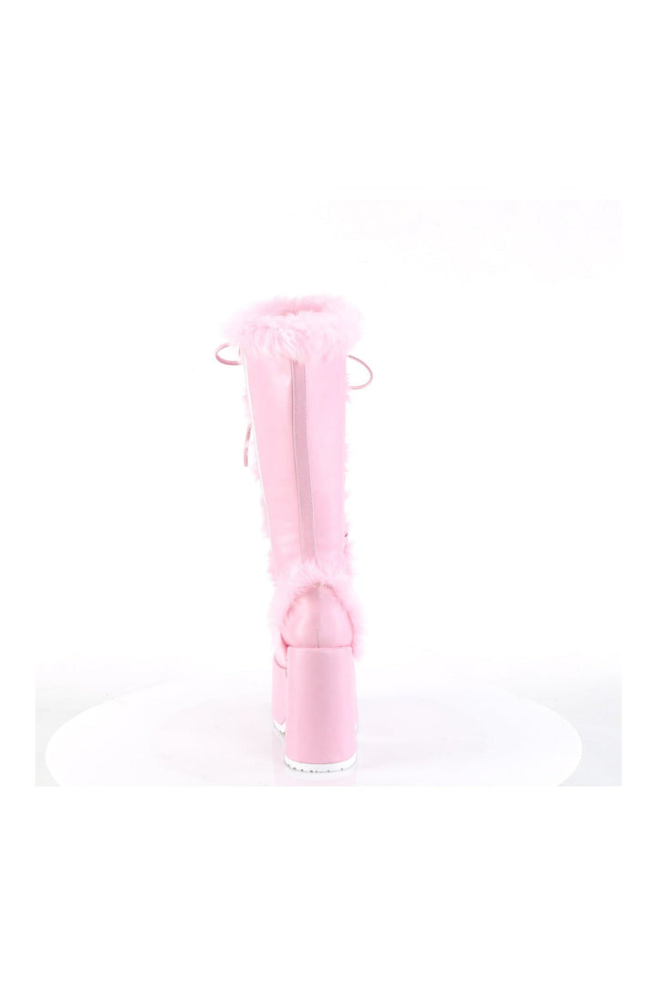 CAMEL-311 Pink Vegan Leather Knee Boot