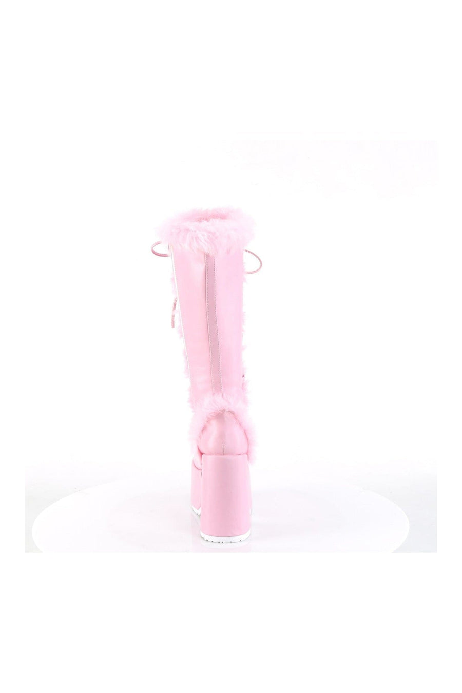 Demonia CAMEL-311 Pink Vegan Leather Knee Boot in Pink Vegan Leather