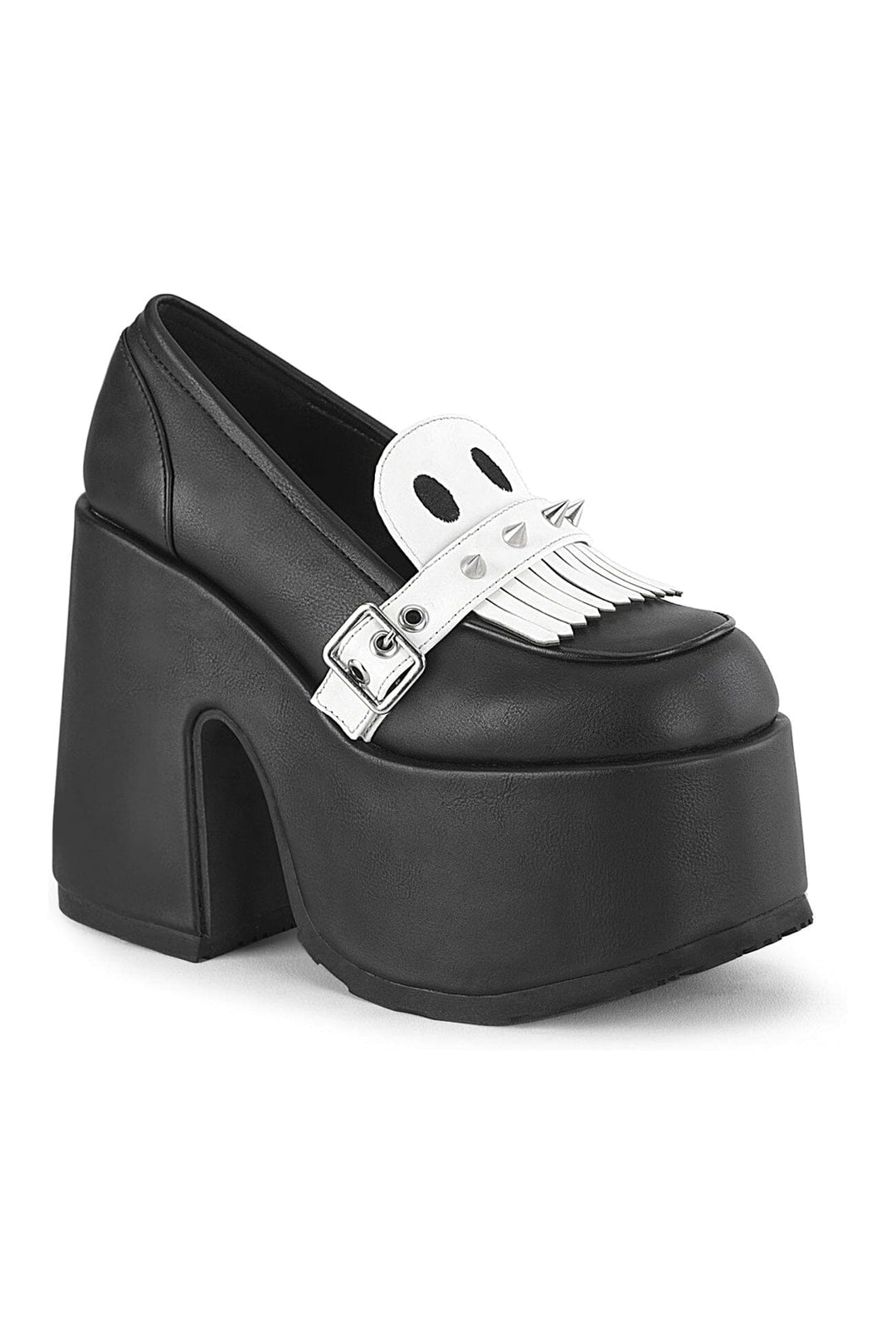 Demonia CAMEL-58 Black Vegan Leather Loafer in Black Vegan Leather from SexyShoes.com