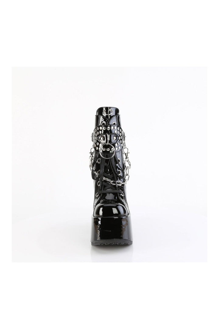 CAMEL-65 Black Patent Knee boot