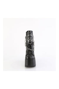 Demonia CAMEL-65 Black Vegan Leather Knee boot in Black Vegan Leather