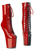 CRAZE-1040TT Red Patent Ankle Boot