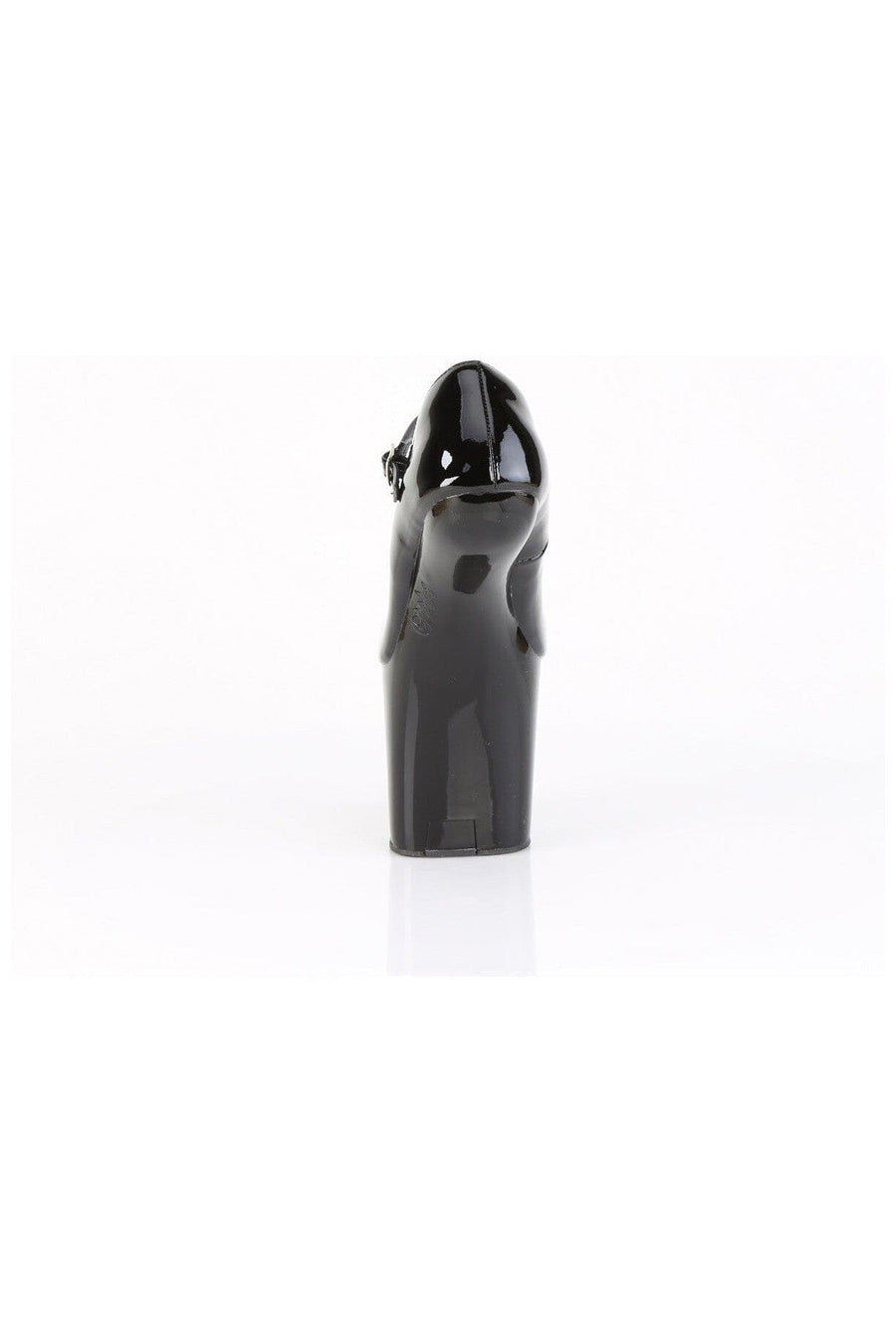 Pleaser CRAZE-880 Black Patent Pump in Black Patent