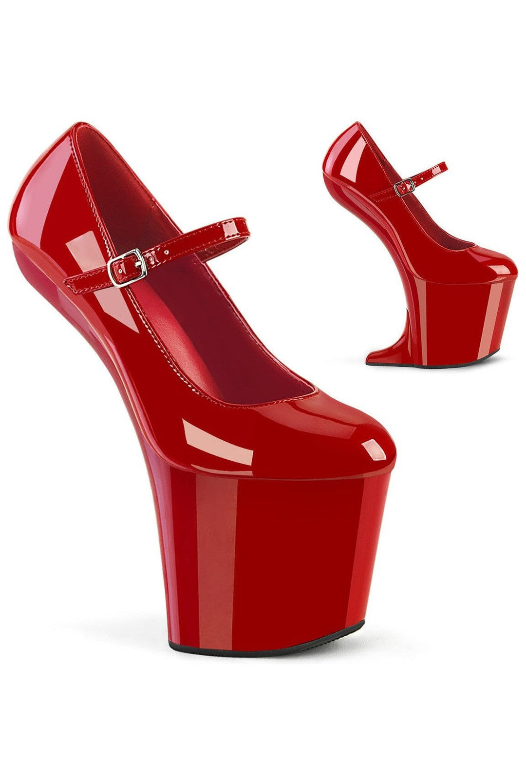 Pleaser Red Pumps Platform Stripper Shoes | Buy at Sexyshoes.com