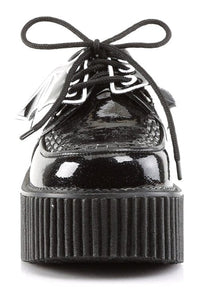 Demonia CREEPER-205 Black Glitter Creeper in Black Glitter