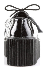 Demonia CREEPER-205 Black Glitter Creeper in Black Glitter