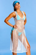 CROCHET COVER-UP SWIM DRESS