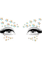 Celeste Adhesive Glow In The Dark Face Jewels Sticker