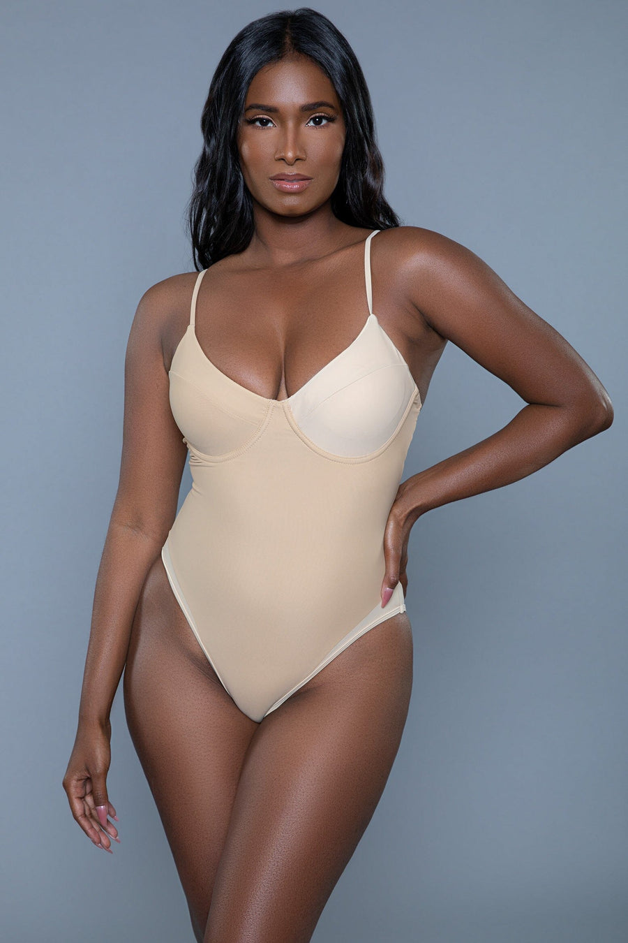 Charlotte Padded Cups W/Adjustable Straps Swimsuit-One Piece Swim-SEXYSHOES.COM
