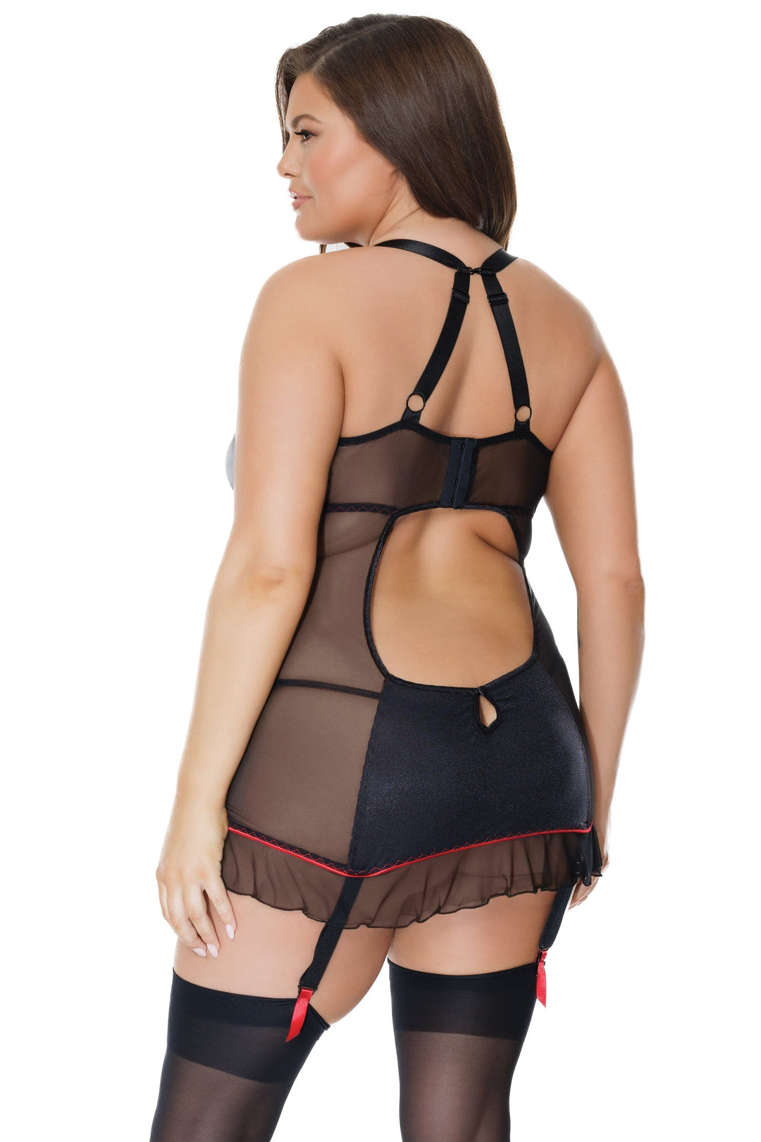 Coquette Chemise in Black 