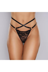 Adore Lingerie Cherished Mesh Thong in Black  from SexyShoes.com