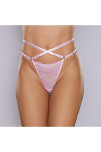 Adore Lingerie Cherished Mesh Thong in Pink  from SexyShoes.com