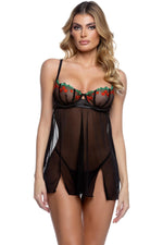 Cherry Delight Babydoll 2pc Set