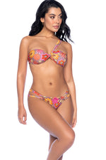 Chic Crochet-Print Two-Piece Swimsuit