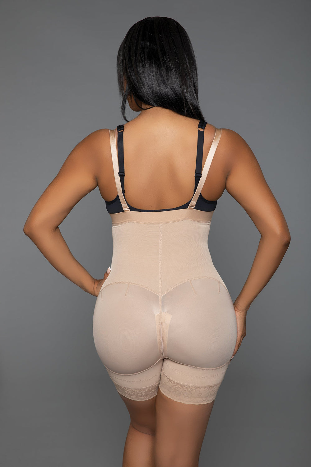BeWicked Cinch Me In Butt Lifting Tummy Control Bodyshaper Shorts in Nude 