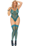 Crochet Lace Teddy with Cut-Out Detail