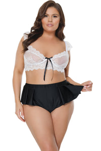 Crop top & shorts set-Lingerie Sets-SEXYSHOES.COM