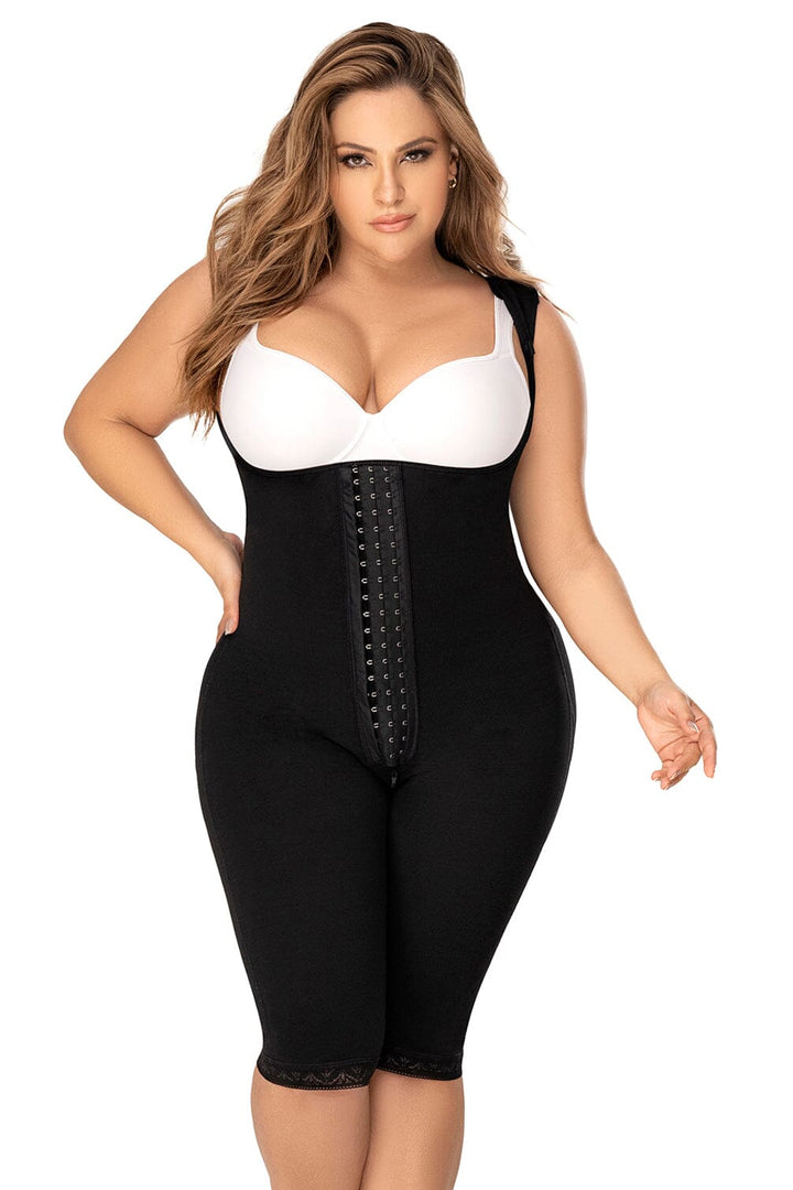 Cross Back Support Knee Length Shapewear-Mid Thighs + Shorts-SEXYSHOES.COM