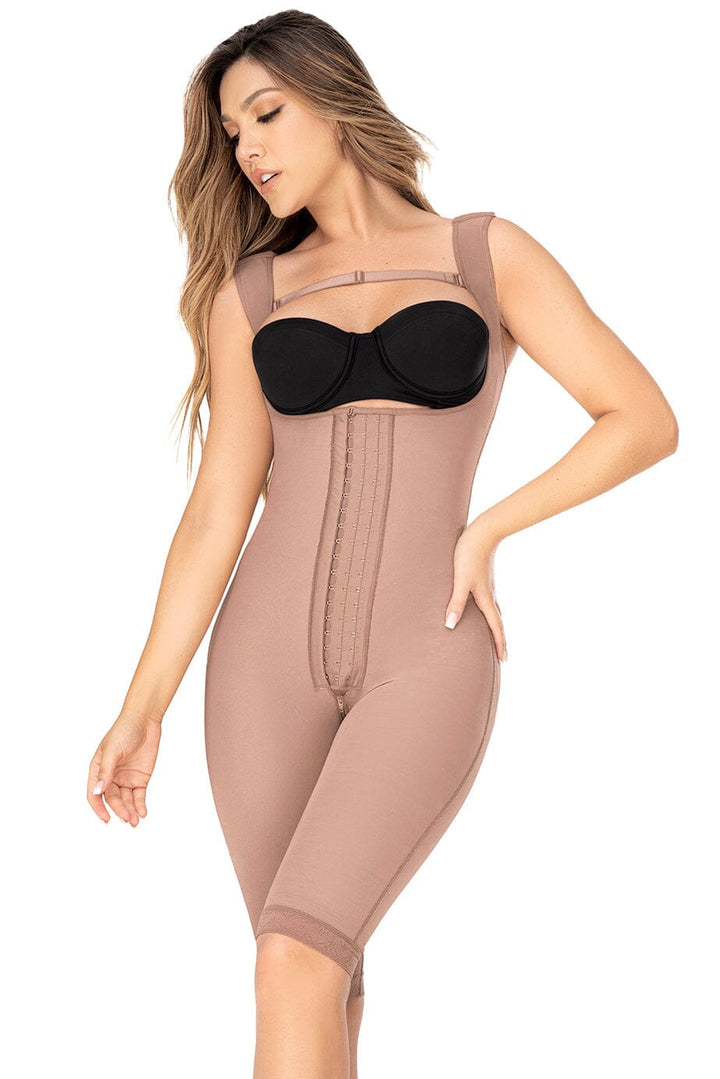 Cross Back Support Knee Length Shapewear-Mid Thighs + Shorts-SEXYSHOES.COM