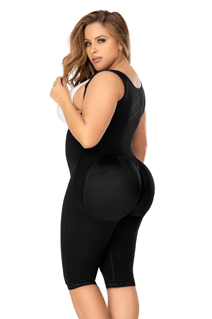 Cross Back Support Knee Length Shapewear-Mid Thighs + Shorts-SEXYSHOES.COM