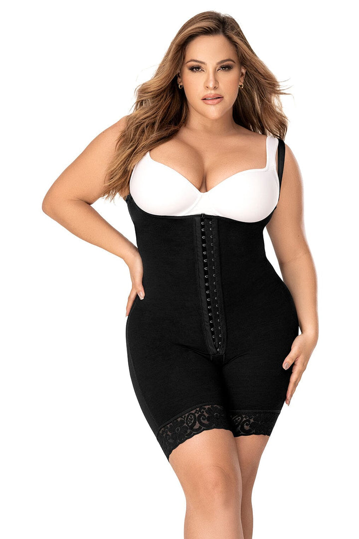 Cross Back Support Mid Leg Shapewear-Mid Thighs + Shorts-SEXYSHOES.COM