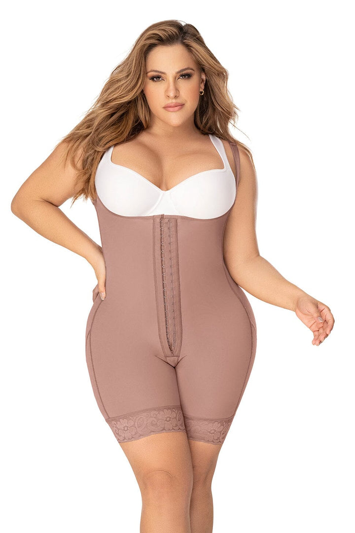 Cross Back Support Mid Leg Shapewear-Mid Thighs + Shorts-SEXYSHOES.COM