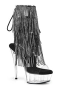 DELIGHT-1017RSF Clear Vinyl Ankle Boot