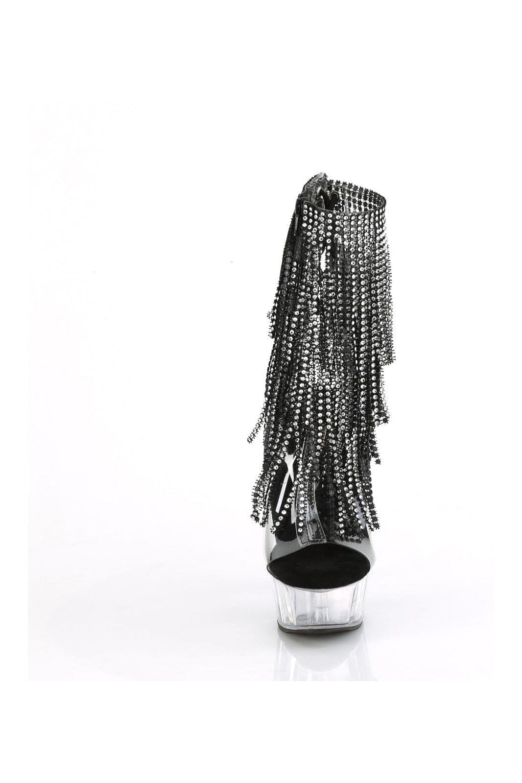 Pleaser DELIGHT-1017RSF Clear Vinyl Ankle Boot in Clear Vinyl