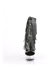 Pleaser DELIGHT-1017RSF Clear Vinyl Ankle Boot in Clear Vinyl