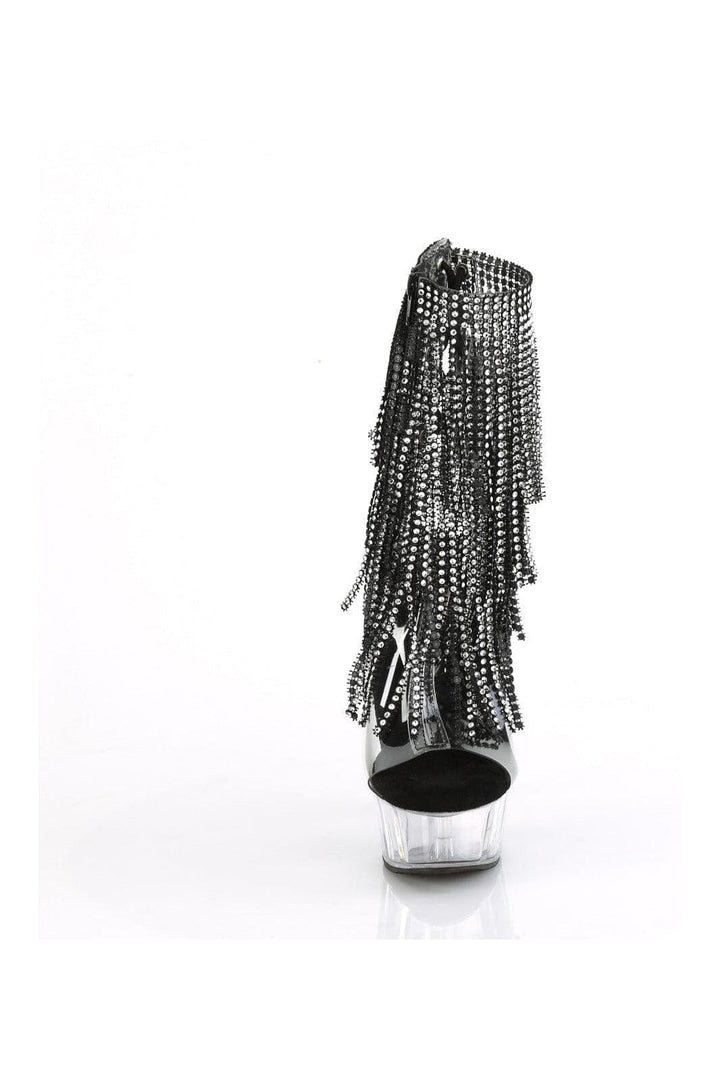DELIGHT-1017RSF Clear Vinyl Ankle Boot
