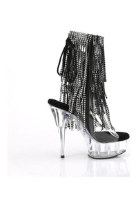 Pleaser DELIGHT-1017RSF Clear Vinyl Ankle Boot in Clear Vinyl