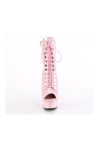 Pleaser DELIGHT-1021 Pink Patent Ankle Boot in Pink Patent
