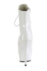 Pleaser DELIGHT-1021 White Patent Ankle Boot in White Patent