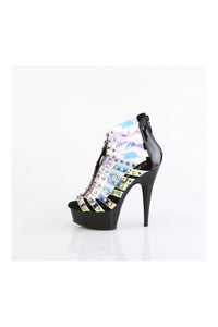 Pleaser DELIGHT-600-9 Hologram Patent Sandal in Hologram Patent