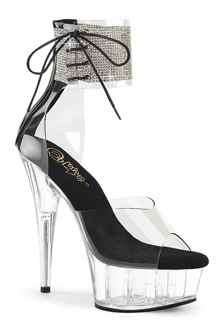 Pleaser Clear Sandals Platform Stripper Shoes | Buy at Sexyshoes.com