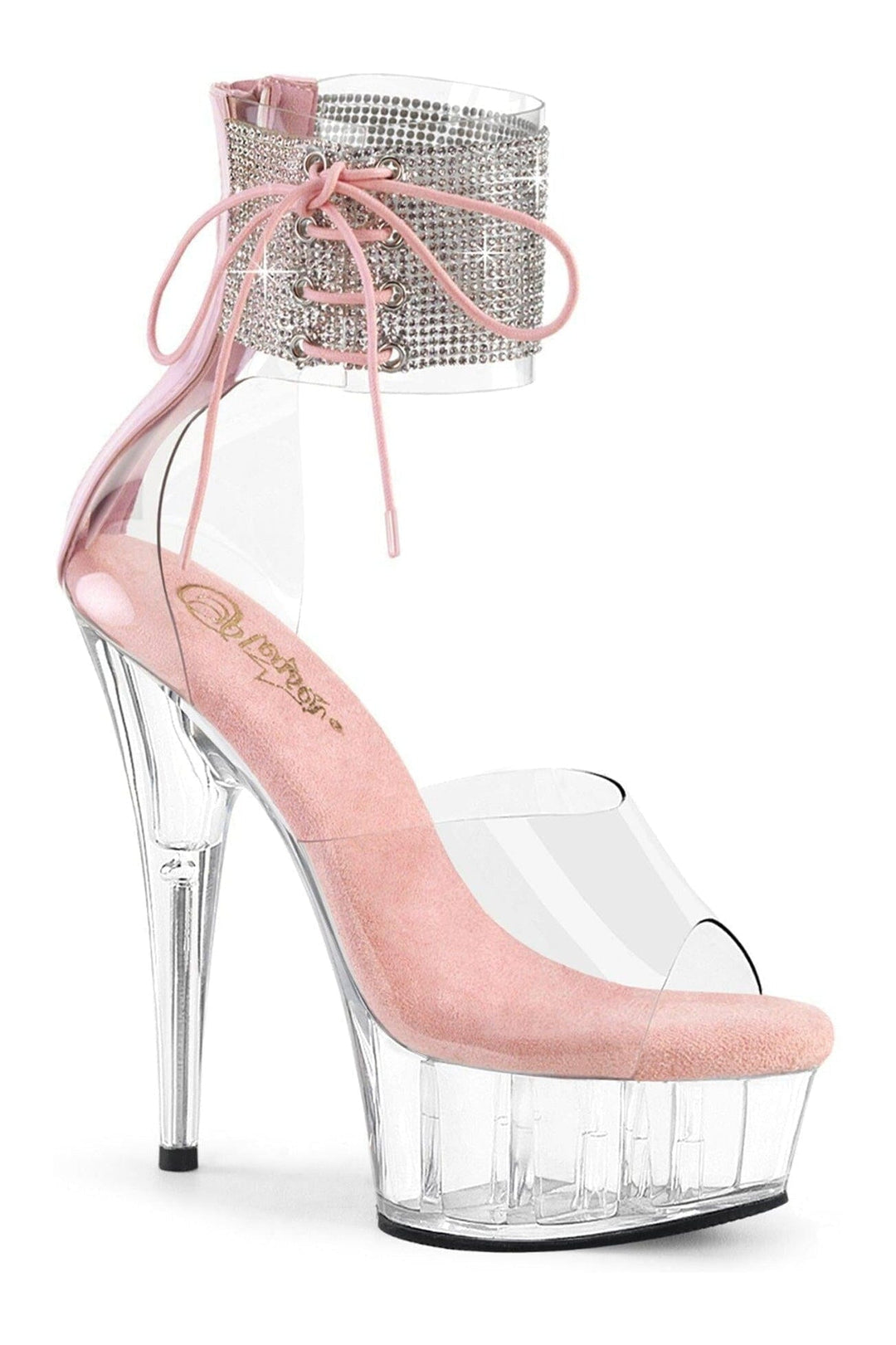 Pleaser Clear Sandals Platform Stripper Shoes | Buy at Sexyshoes.com