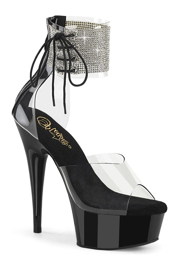 Pleaser Clear Sandals Platform Stripper Shoes | Buy at Sexyshoes.com