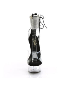 Pleaser DELIGHT-624RS Clear Vinyl Sandal in Clear Vinyl