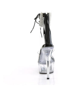 Pleaser DELIGHT-624RS Clear Vinyl Sandal in Clear Vinyl