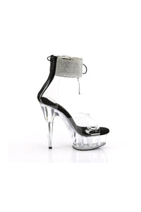 Pleaser DELIGHT-624RS Clear Vinyl Sandal in Clear Vinyl