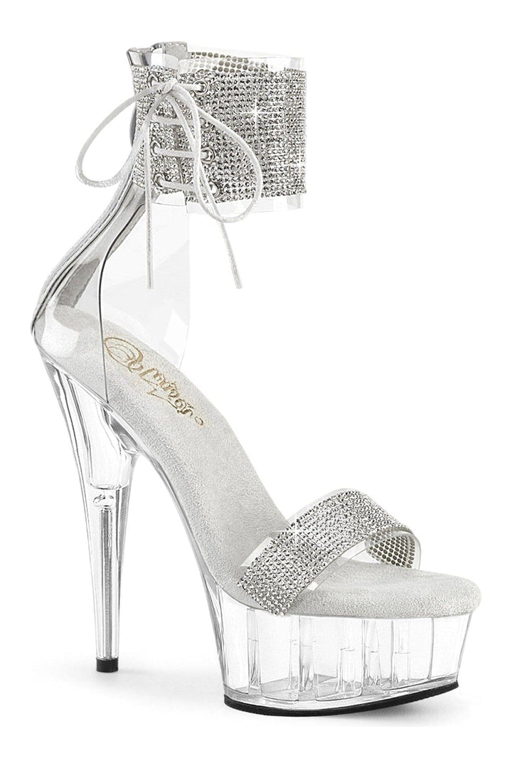 Pleaser Clear Sandals Platform Stripper Shoes | Buy at Sexyshoes.com