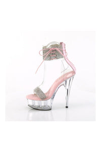 Pleaser DELIGHT-627RS Clear Vinyl Sandal in Clear Vinyl