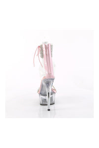 Pleaser DELIGHT-627RS Clear Vinyl Sandal in Clear Vinyl