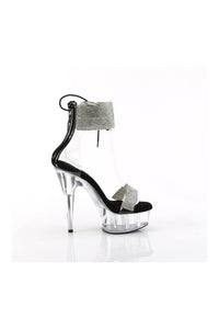 Pleaser DELIGHT-627RS Clear Vinyl Sandal in Clear Vinyl