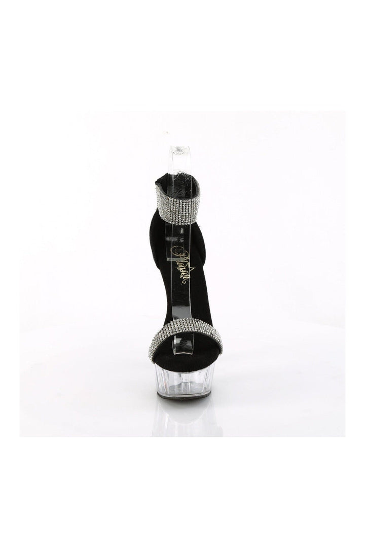 DELIGHT-641 Black Fabric Sandal