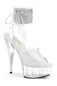 Pleaser DELIGHT-691-2RS Clear Vinyl Sandal in Clear Vinyl from SexyShoes.com