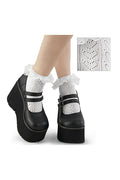 DH-15 White Nylon Ankle Socks