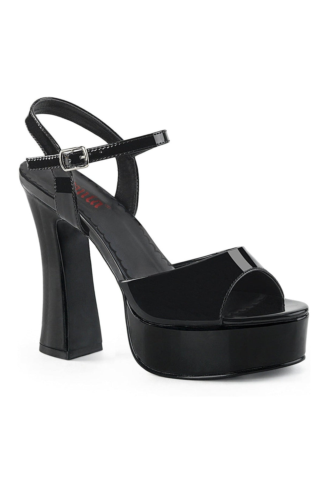 DOLLY-09 Black Patent Sandal