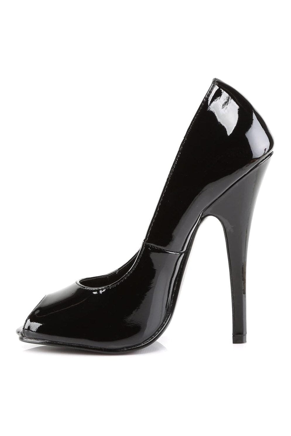 DOMINA-212 Black Patent Pump-Pumps- Stripper Shoes at SEXYSHOES.COM