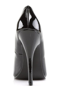 Devious DOMINA-212 Black Patent Pump in Black Patent